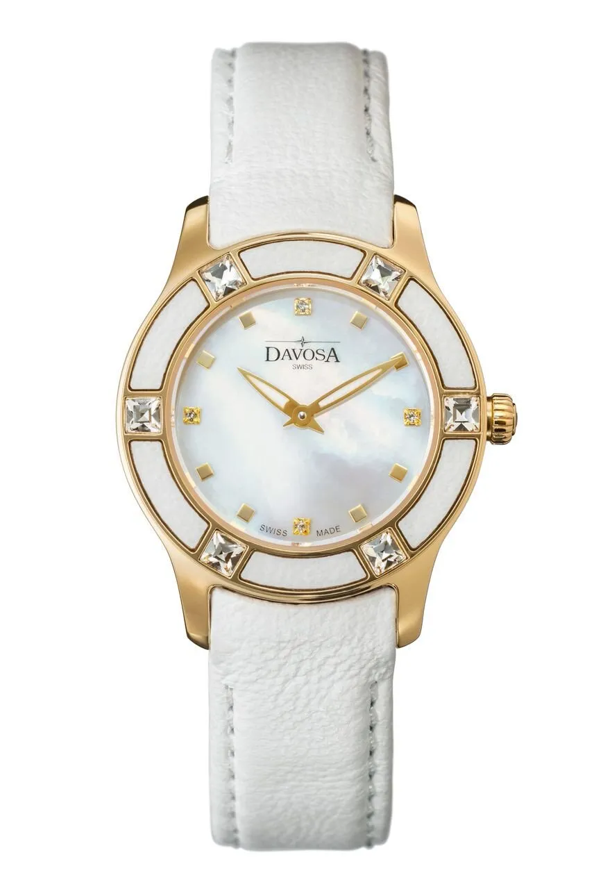 Irisea Quartz Swiss-Made Pearlescent White Ladies Watch 16756815