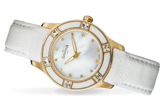 Irisea Quartz Swiss-Made Pearlescent White Ladies Watch 16756815