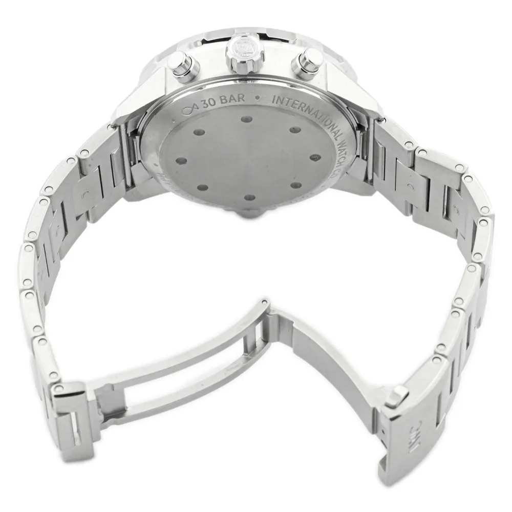 IWC Men's Aquatimer Chronograph Stainless Steel 44mm White Stick Dial Watch Reference #: IW376802