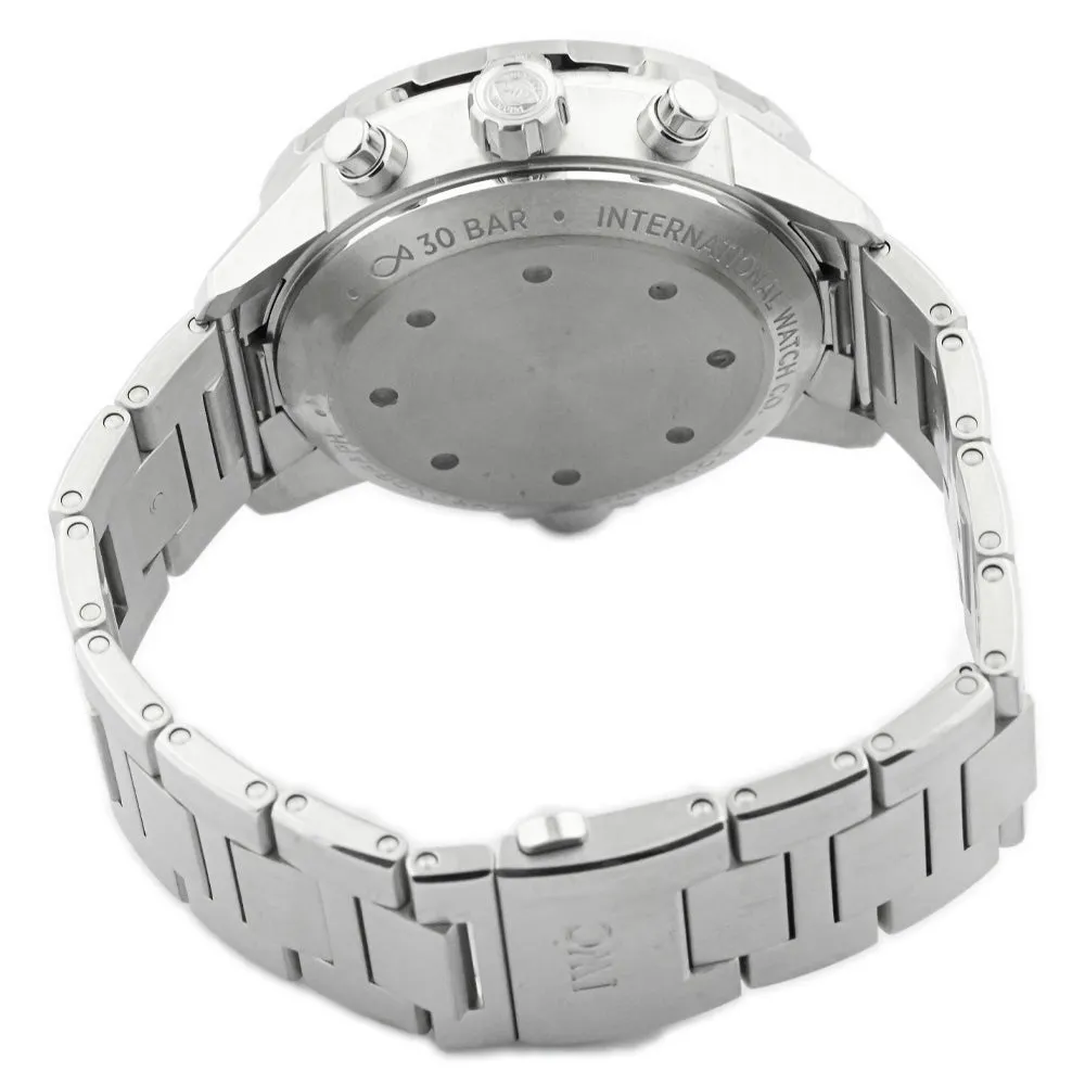 IWC Men's Aquatimer Chronograph Stainless Steel 44mm White Stick Dial Watch Reference #: IW376802