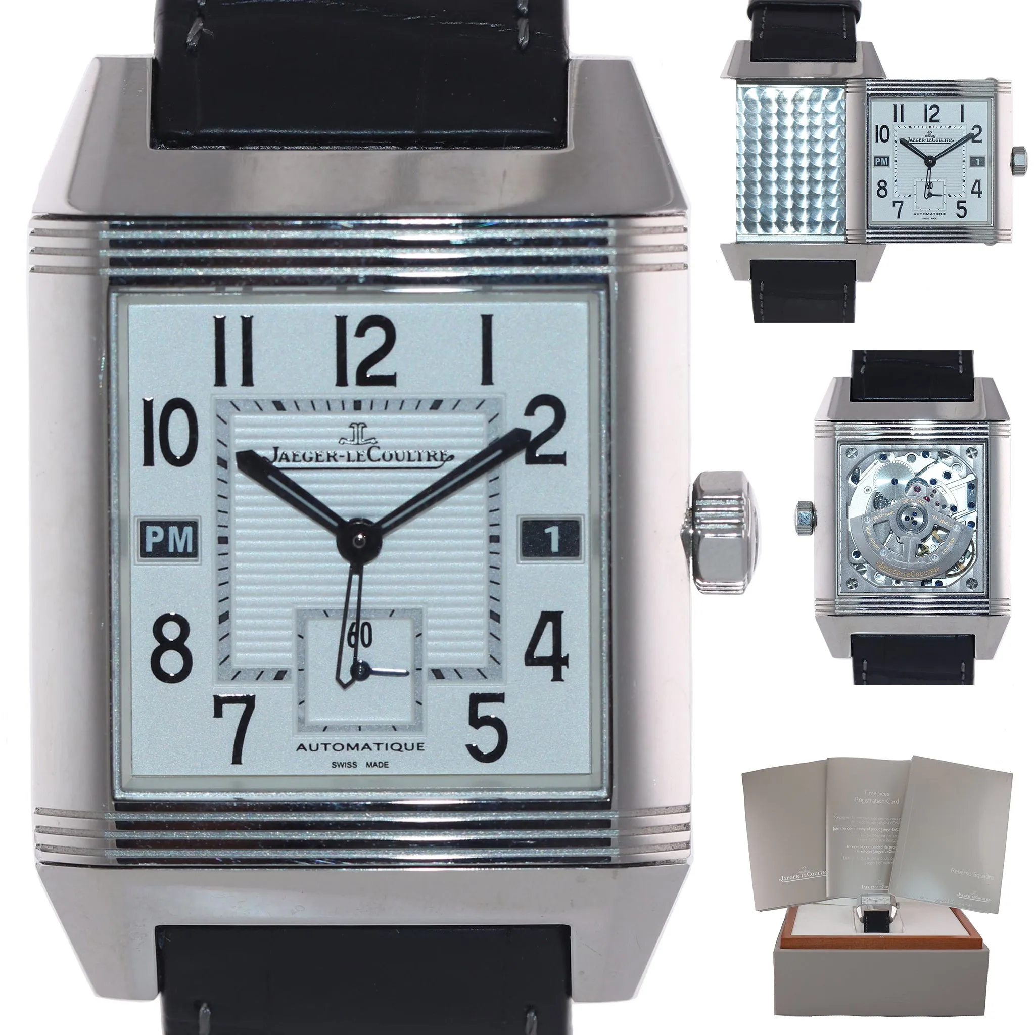 Jaeger LeCoultre JLC Reverso Squadra Hometime 230.8.77 Q7008420 Automatic Watch
