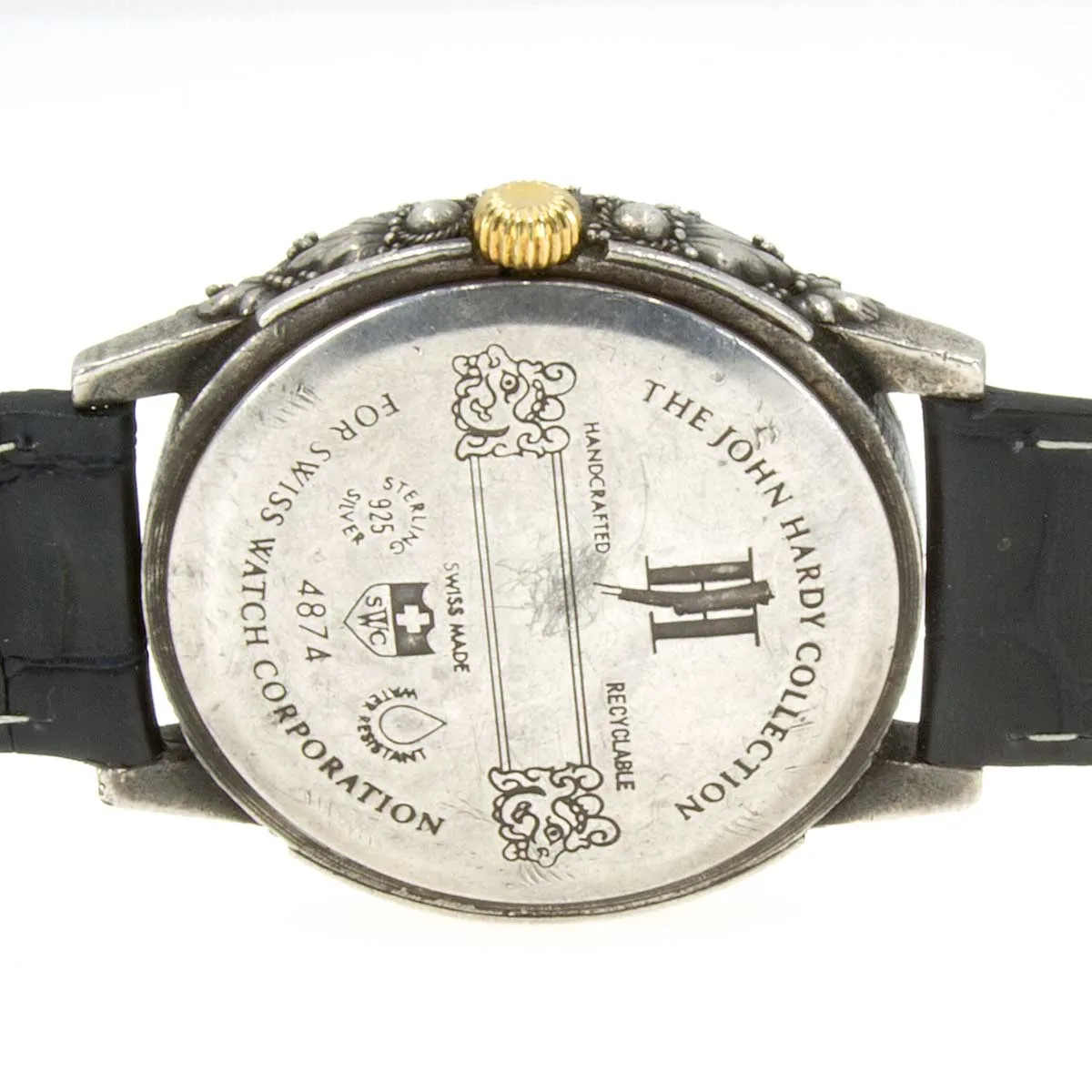 John Hardy Handcrafted Silver Watch