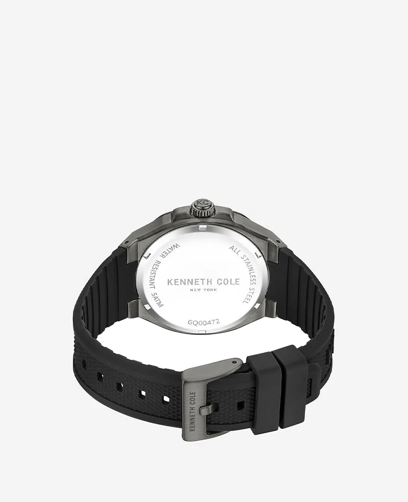 Kenneth Cole New York 43.5mm Dress Sport Gunmetal Men's Watch KCWGQ0047202