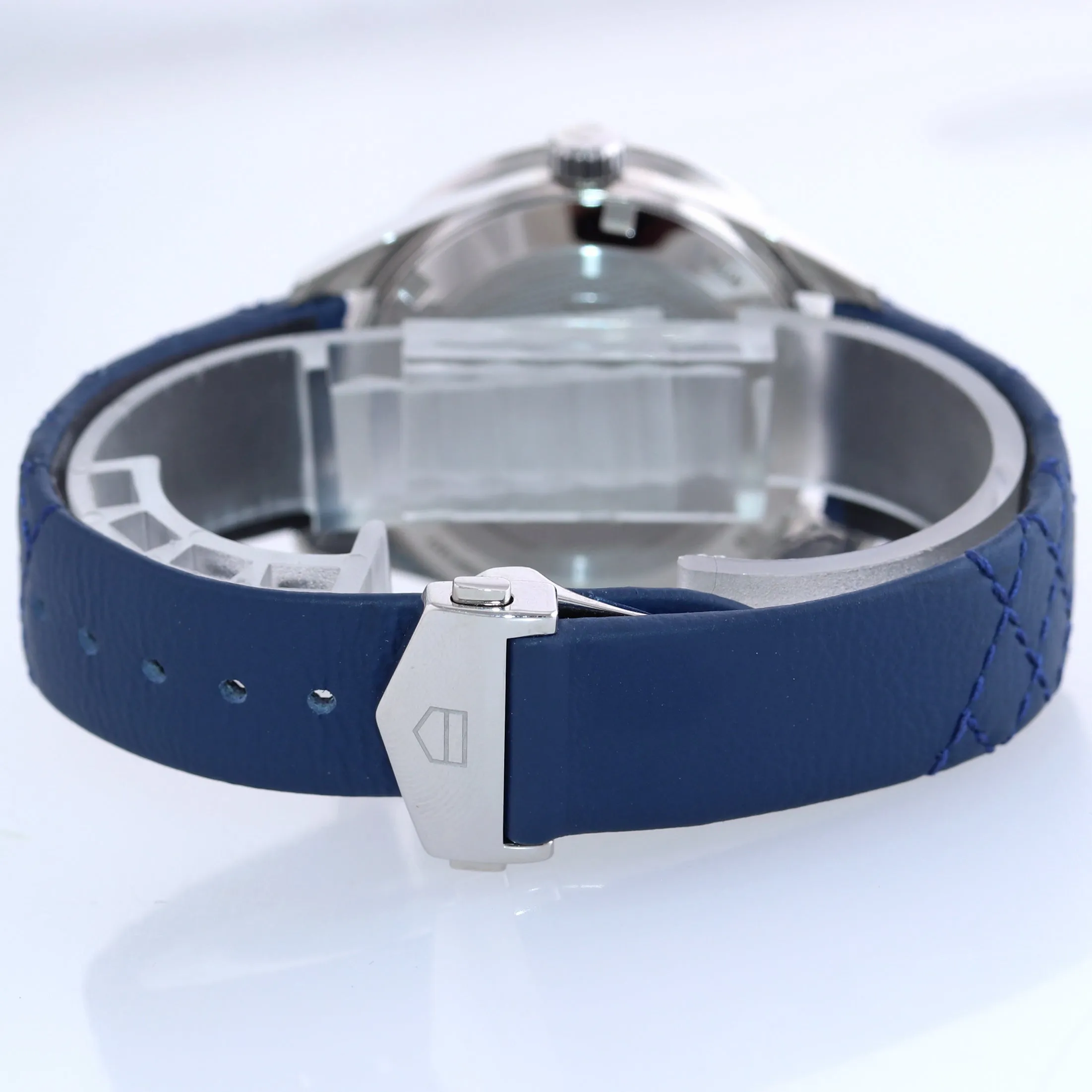 Ladies Tag Heuer Carrera Stainless Steel Blue Diamond Quartz 36mm Watch WBK1317