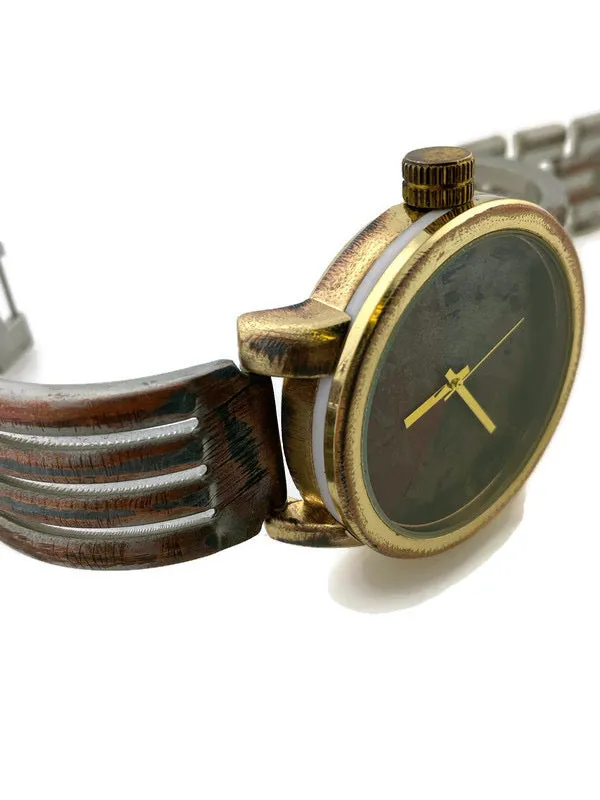 Large Watch With Multi Color Dial