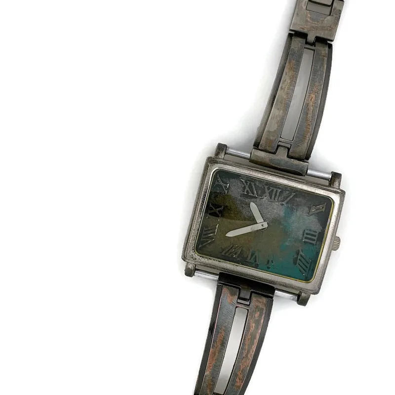 Large Watch with Multi Color Dial