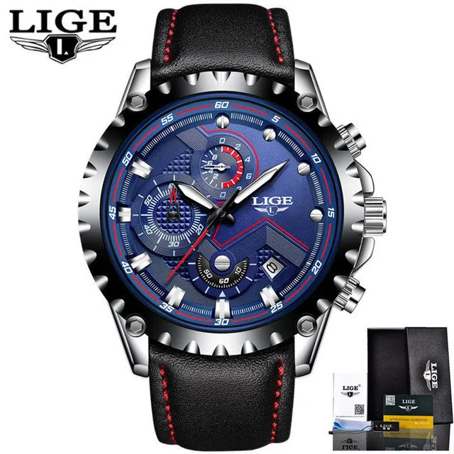 LIGE Watch Men Fashion Sport