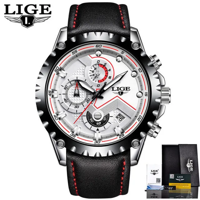 LIGE Watch Men Fashion Sport