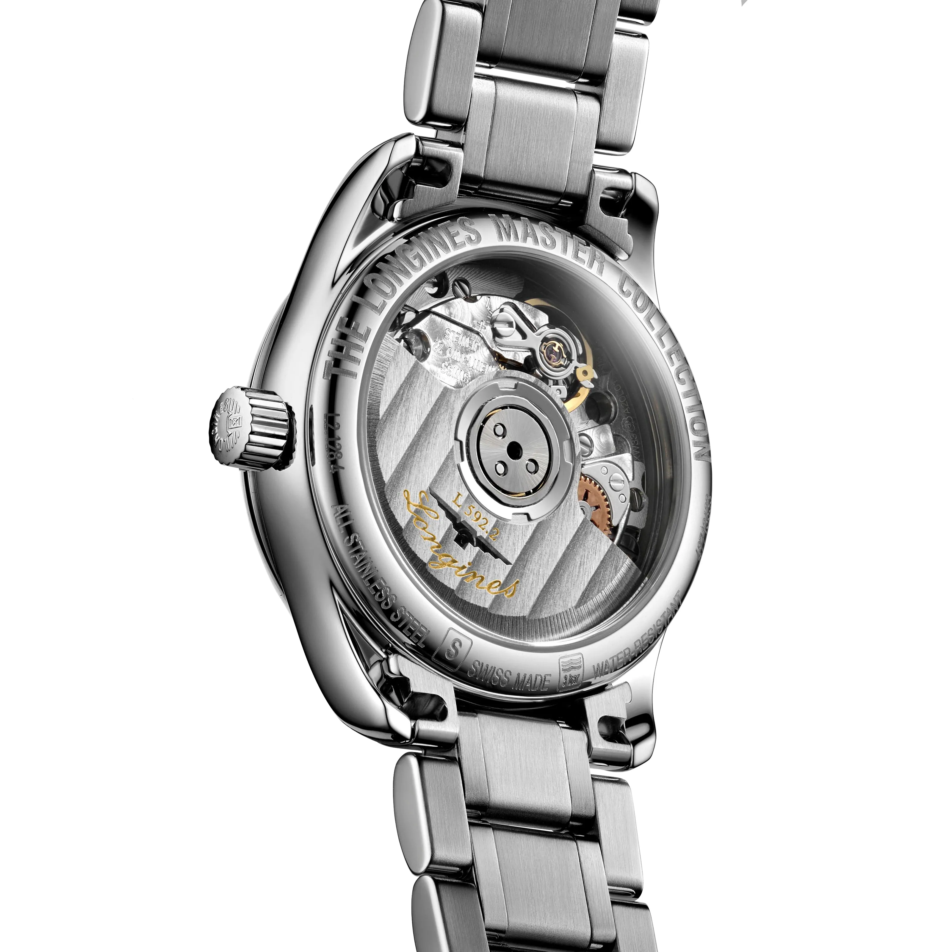 Longines Master Collection 25mm Stainless Steel White Arabic Dial Ladies' Watch
