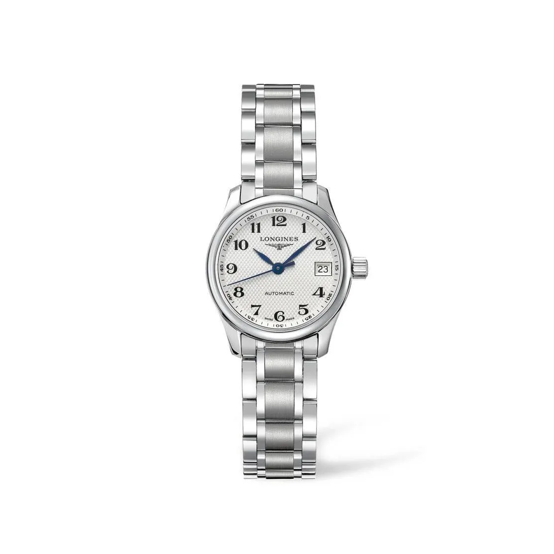 Longines Master Collection 25mm Stainless Steel White Arabic Dial Ladies' Watch