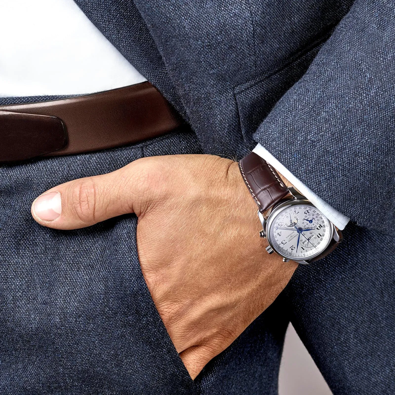 Longines Master Collection 40mm Moon Phase Chronograph Gent's Watch