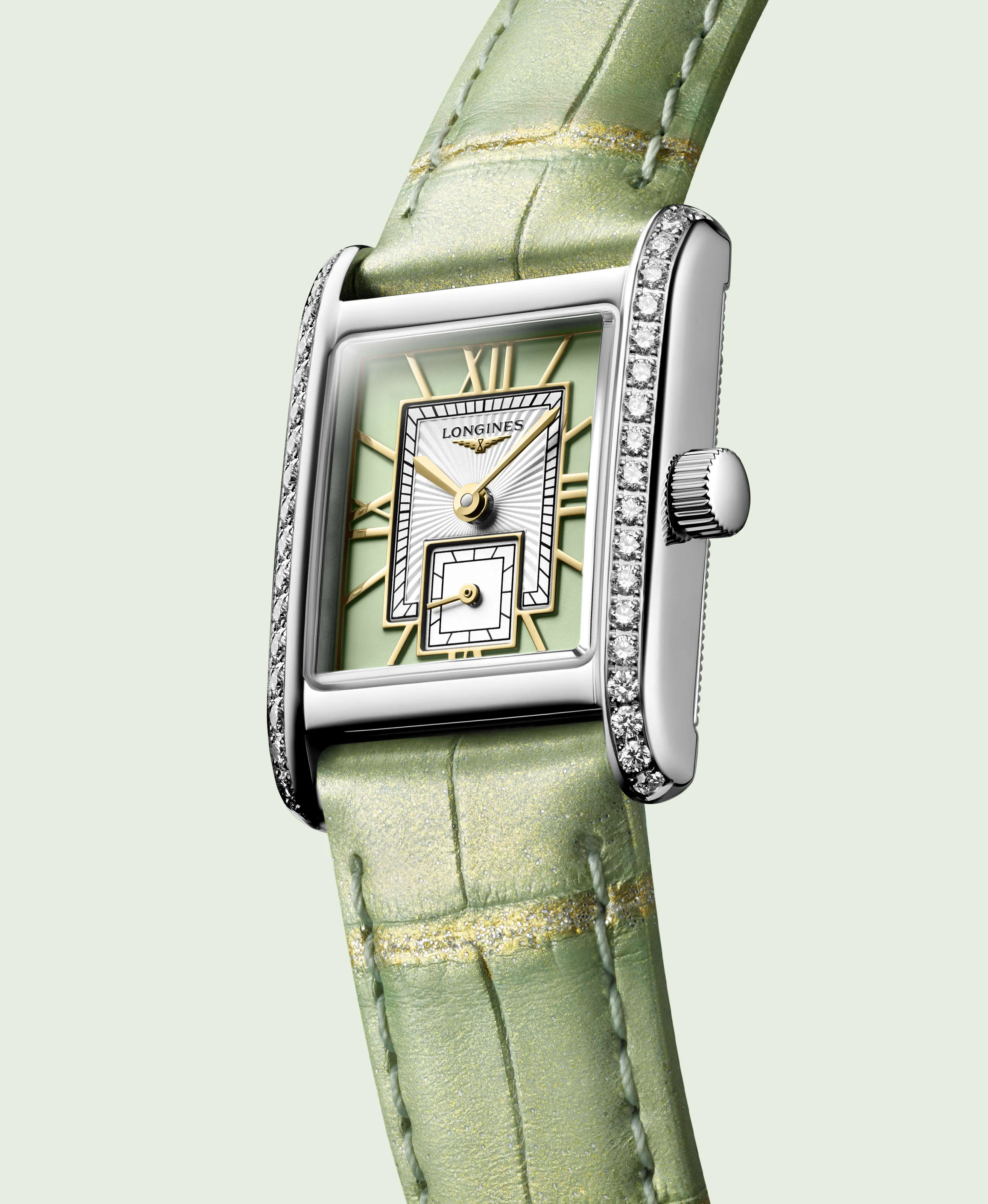 Longines Mini DolceVita 29mm Watch with Green Dial