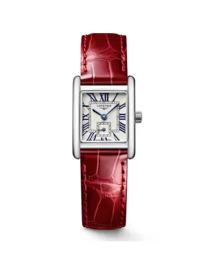 Longines Mini DolceVita 29mm Watch with Red Alligator Strap