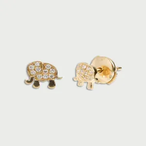 LOQUET LONDON | DIAMOND ELEPHANT STUD