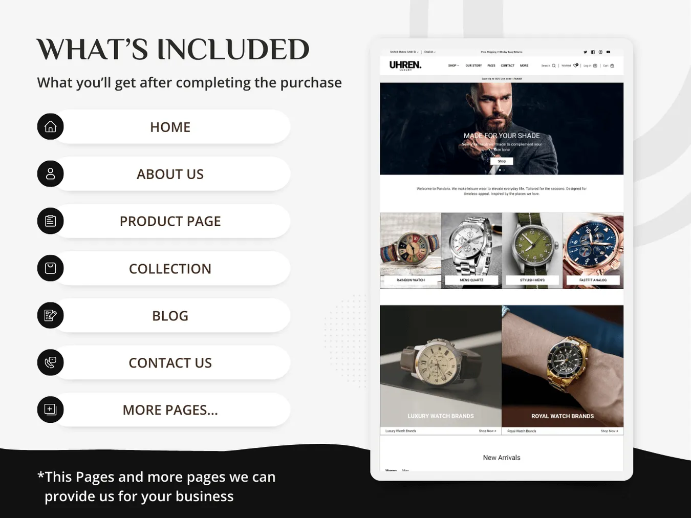 Luxe Luxuries - Premium Watch Store | Shopify 2.0 Theme
