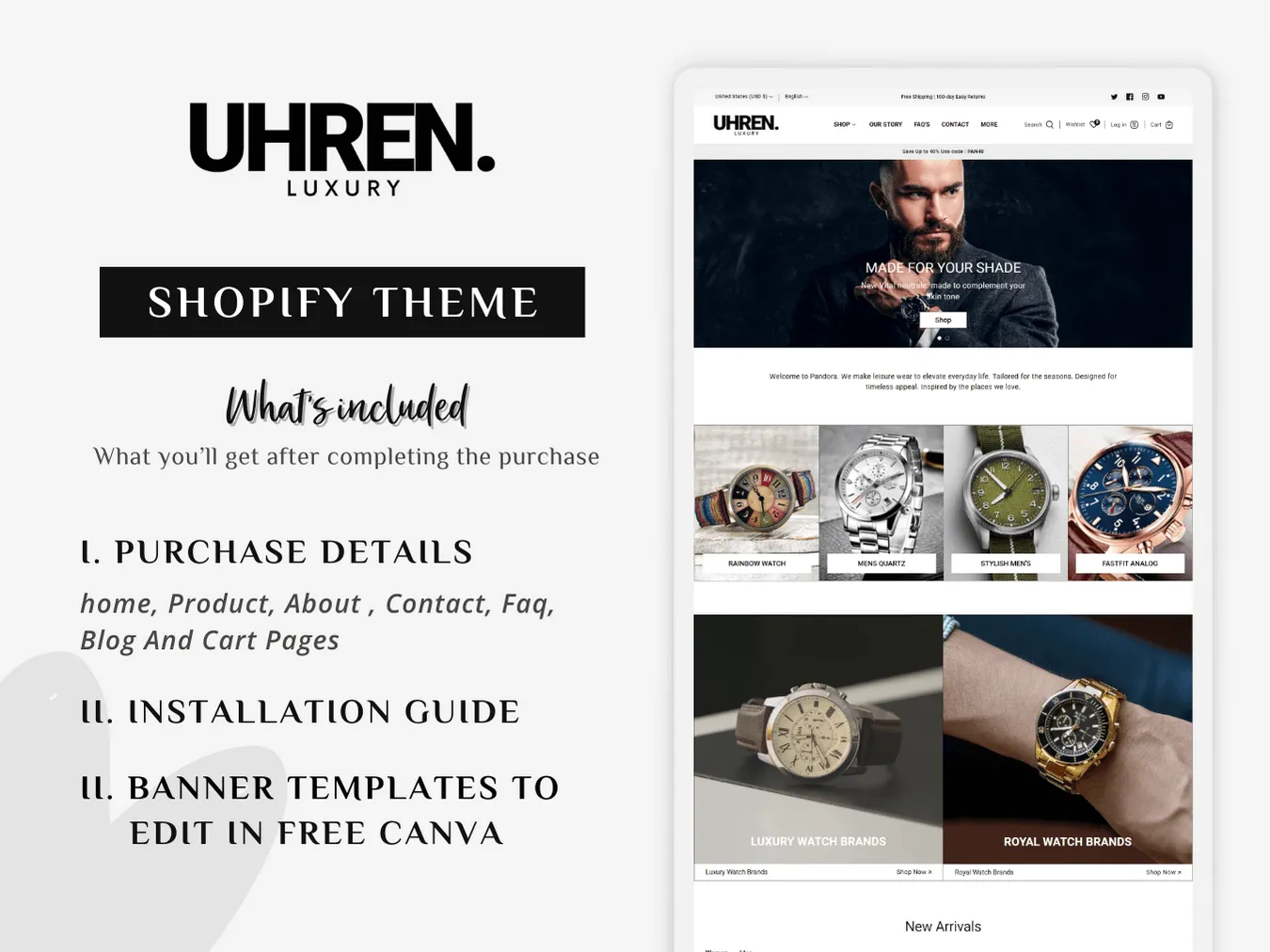 Luxe Luxuries - Premium Watch Store | Shopify 2.0 Theme