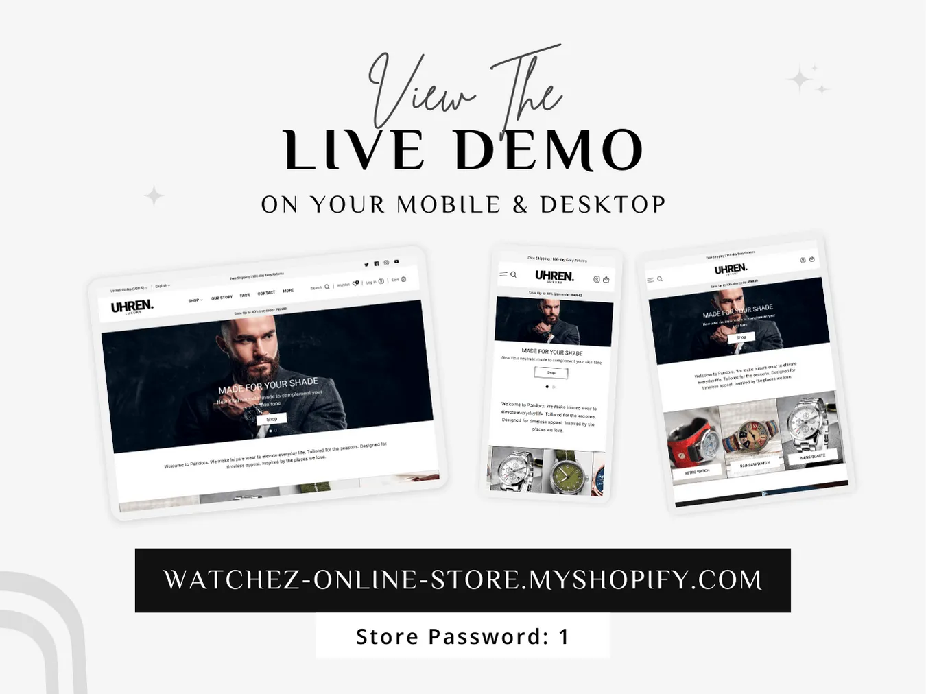 Luxe Luxuries - Premium Watch Store | Shopify 2.0 Theme