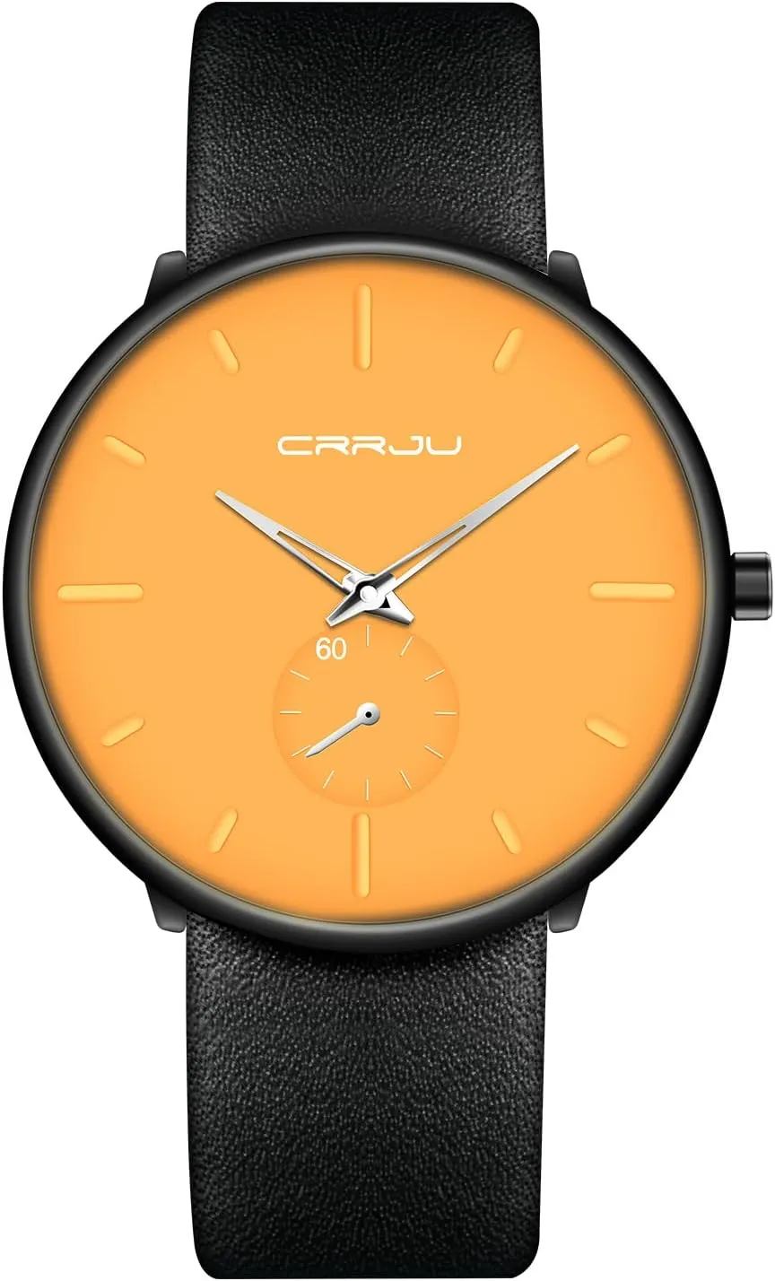 Mens Watches Ultra-Thin Minimalist Waterproof-Fashion Watch