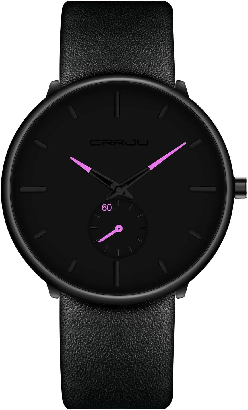 Mens Watches Ultra-Thin Minimalist Waterproof-Fashion Watch
