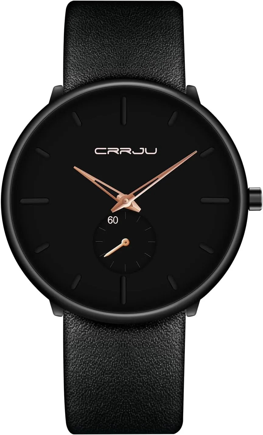 Mens Watches Ultra-Thin Minimalist Waterproof-Fashion Watch
