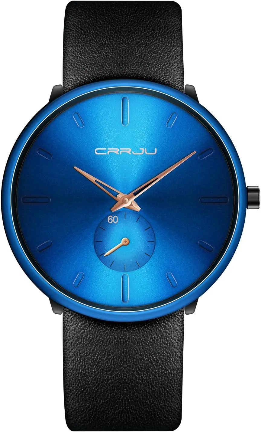 Mens Watches Ultra-Thin Minimalist Waterproof-Fashion Watch