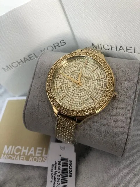 Michael Kors Slim Runway All Gold Women's Watch MK3256