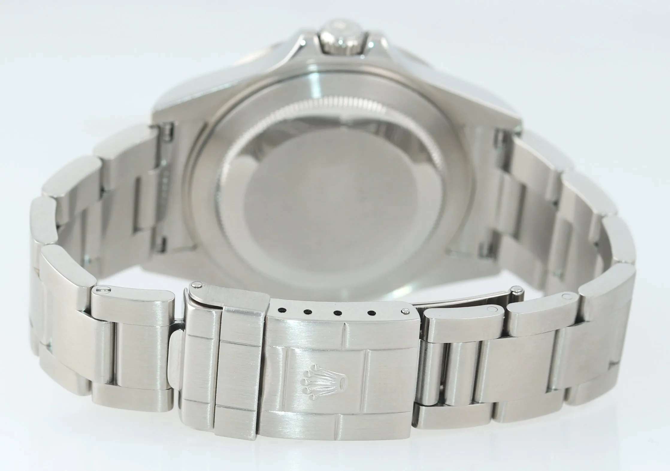 MINT 2005 Rolex Explorer 16570 Steel White Polar GMT 40mm No Holes Watch