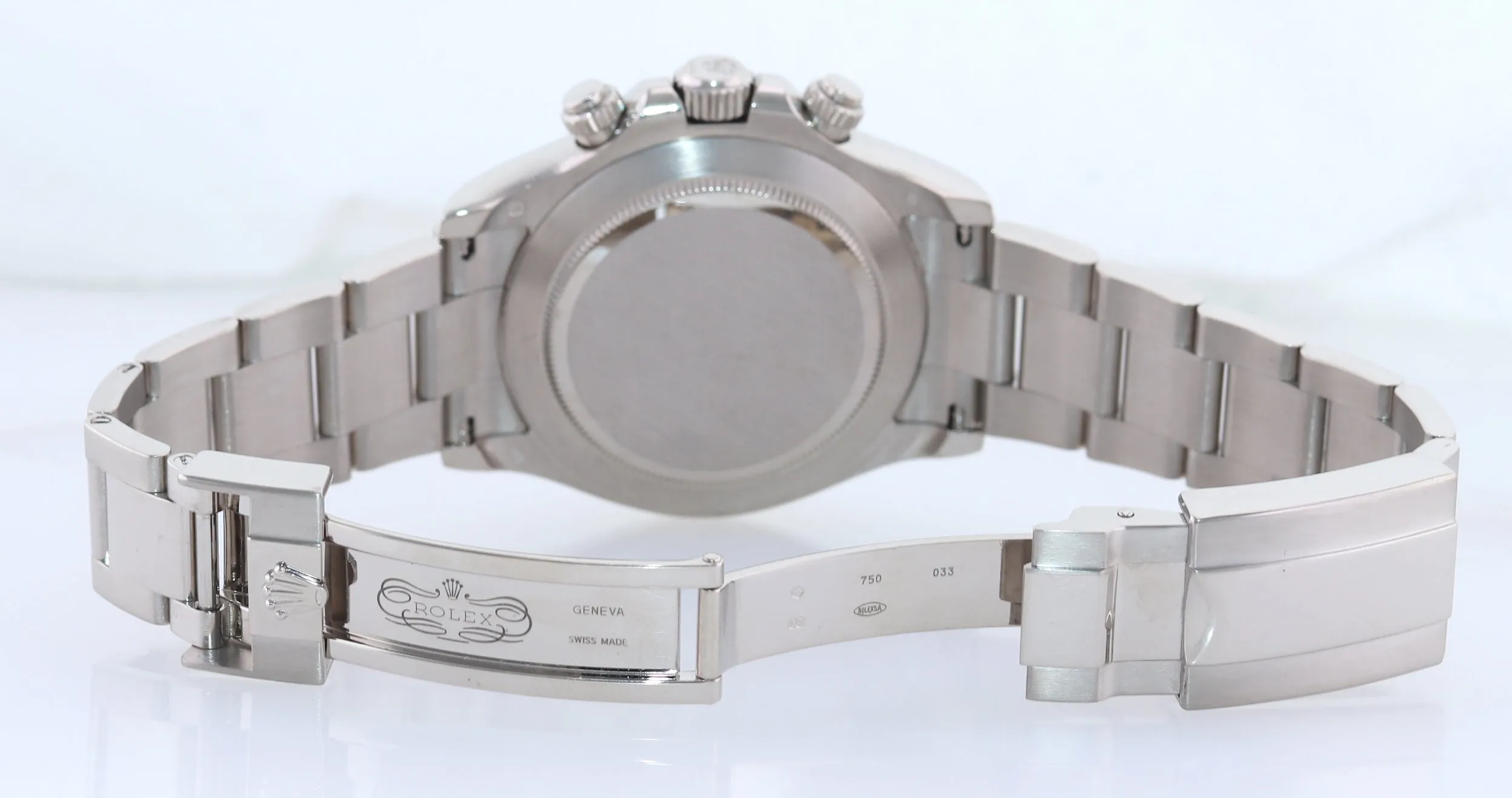 MINT 2016 Rolex Daytona Meteorite Roman 116509 White Gold Chronograph Watch