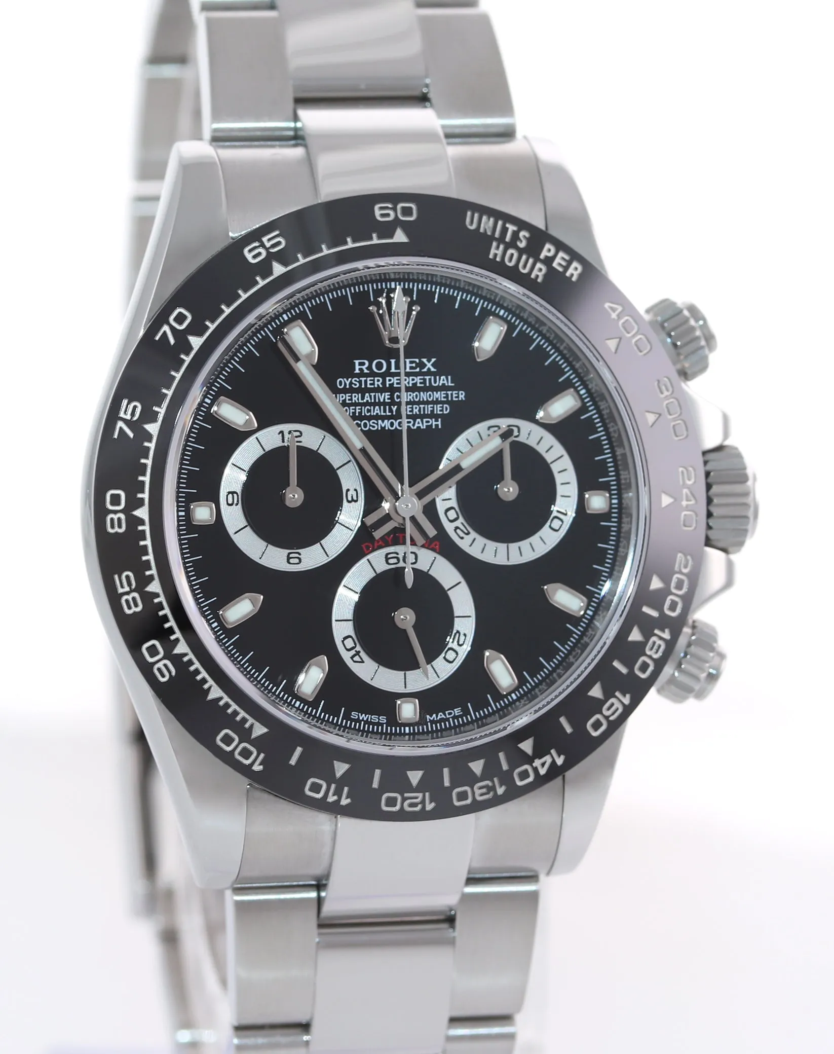 MINT 2018 PAPERS Rolex Daytona 116500 Black Ceramic Steel Watch Box