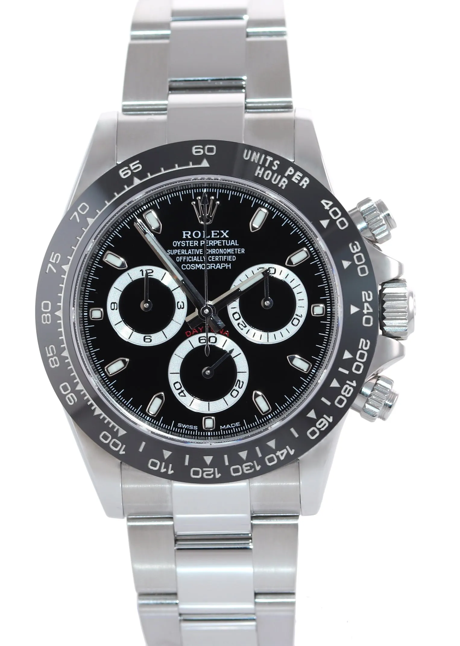 MINT 2018 PAPERS Rolex Daytona 116500 Black Ceramic Steel Watch Box