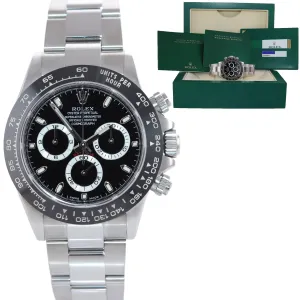MINT 2018 PAPERS Rolex Daytona 116500 Black Ceramic Steel Watch Box