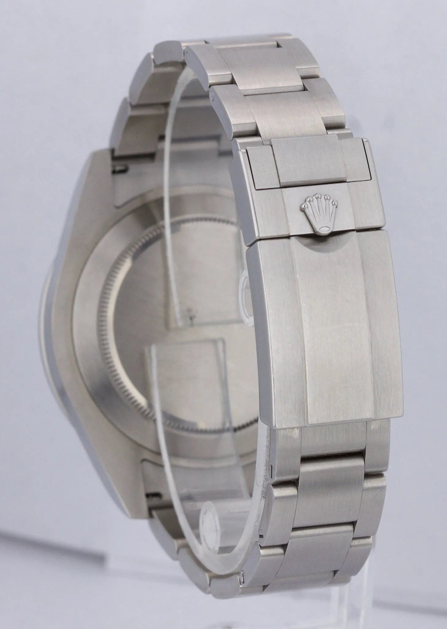 MINT 2018 Rolex Explorer II 42mm 216570 Polar White Orange Steel GMT Date Watch