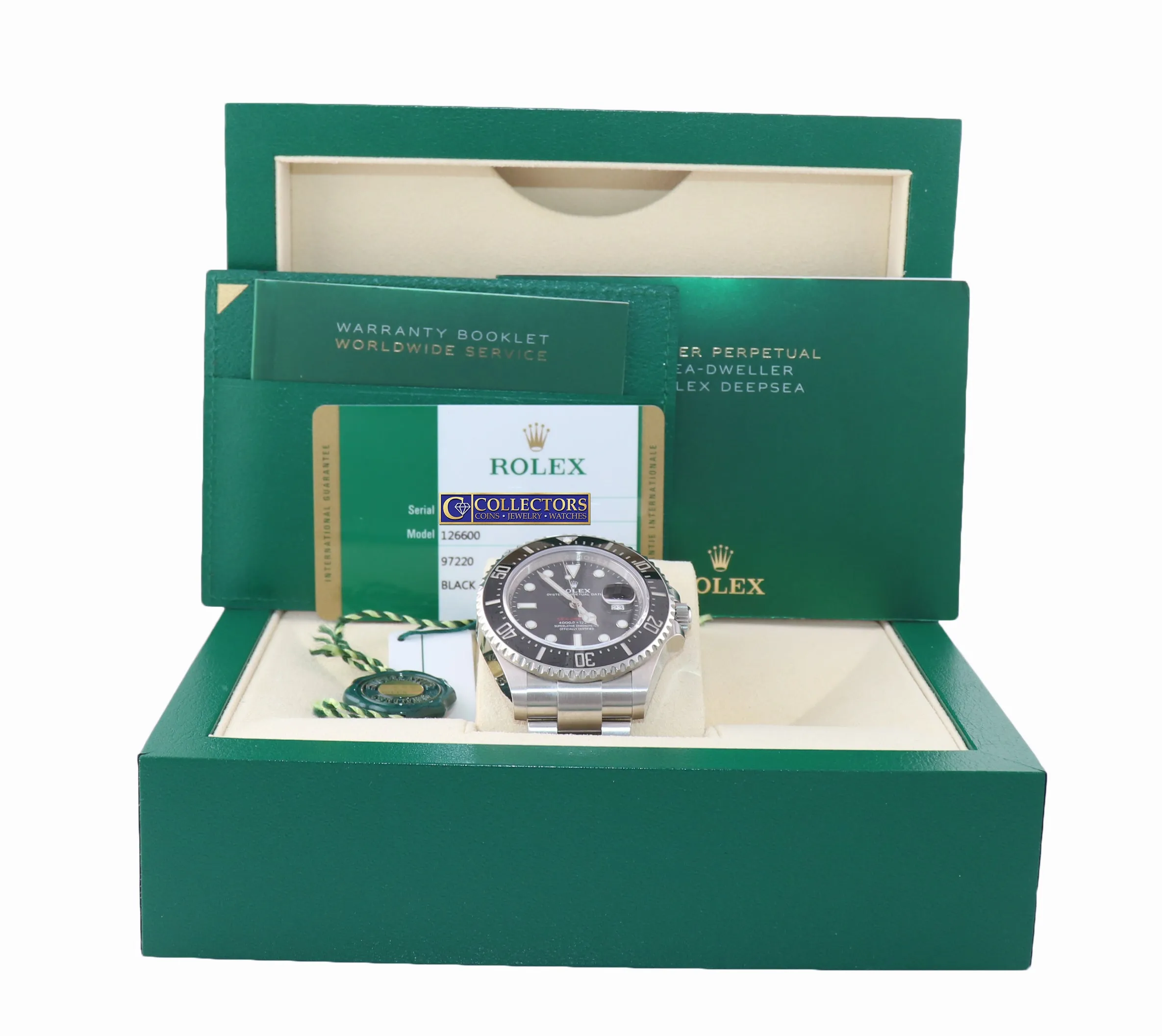 MINT 2019 PAPERS Mark II Rolex Red Sea-Dweller 43mm 126600 Steel Watch Box