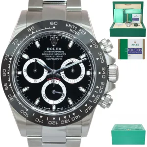 MINT 2019 PAPERS Rolex Daytona 116500 Black Ceramic Cosmograph Steel Watch Box