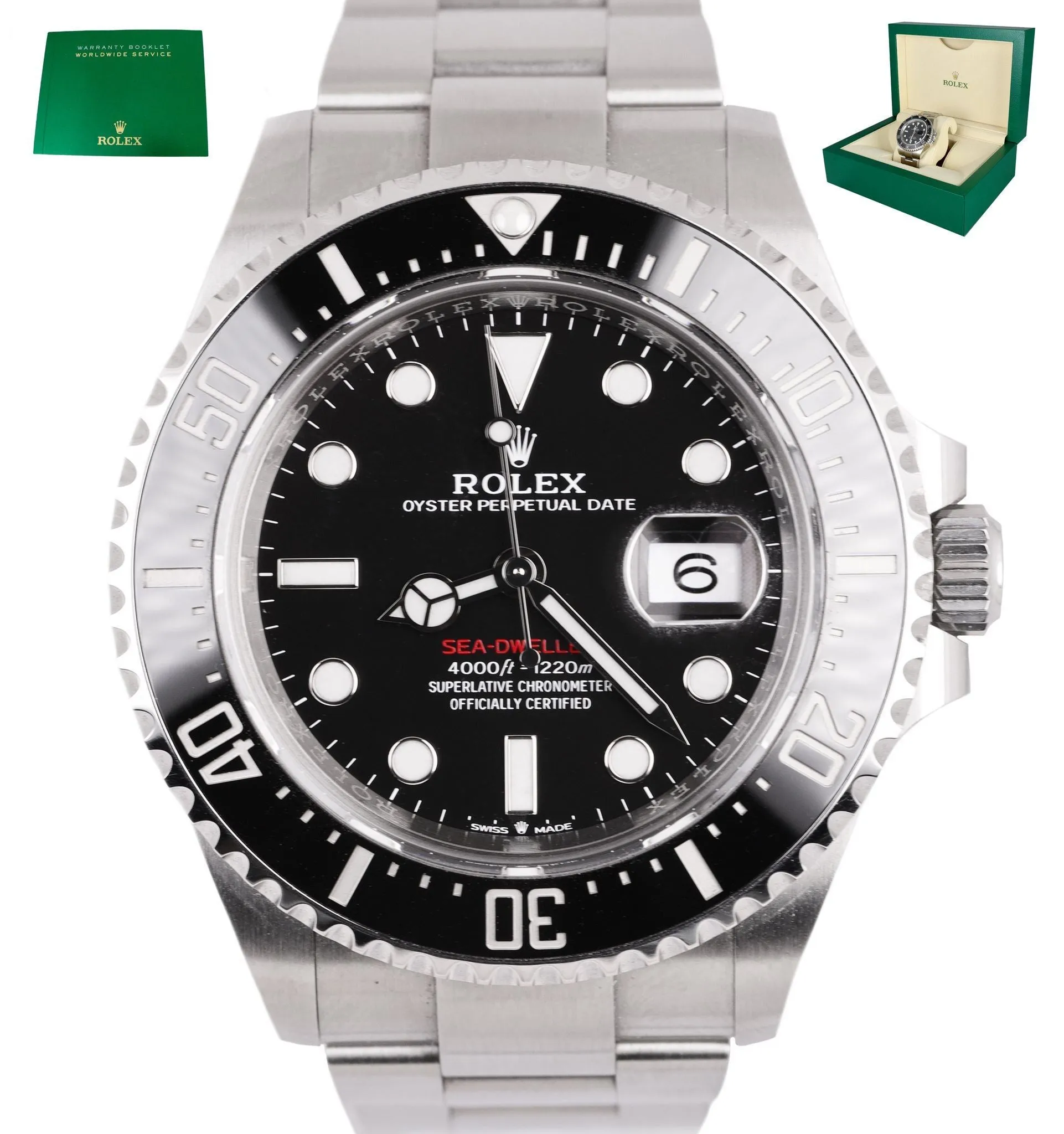 MINT 2020 Rolex Red Sea-Dweller 43mm Mark II 50th Anniversary 126600 Steel Watch