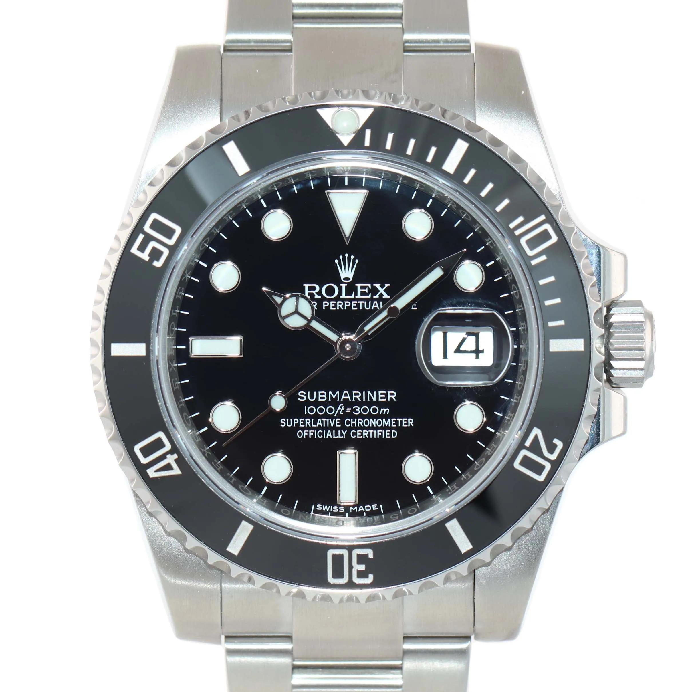 MINT 2020 Rolex Submariner Date 116610 Steel Black Ceramic Bezel 40mm Watch Box
