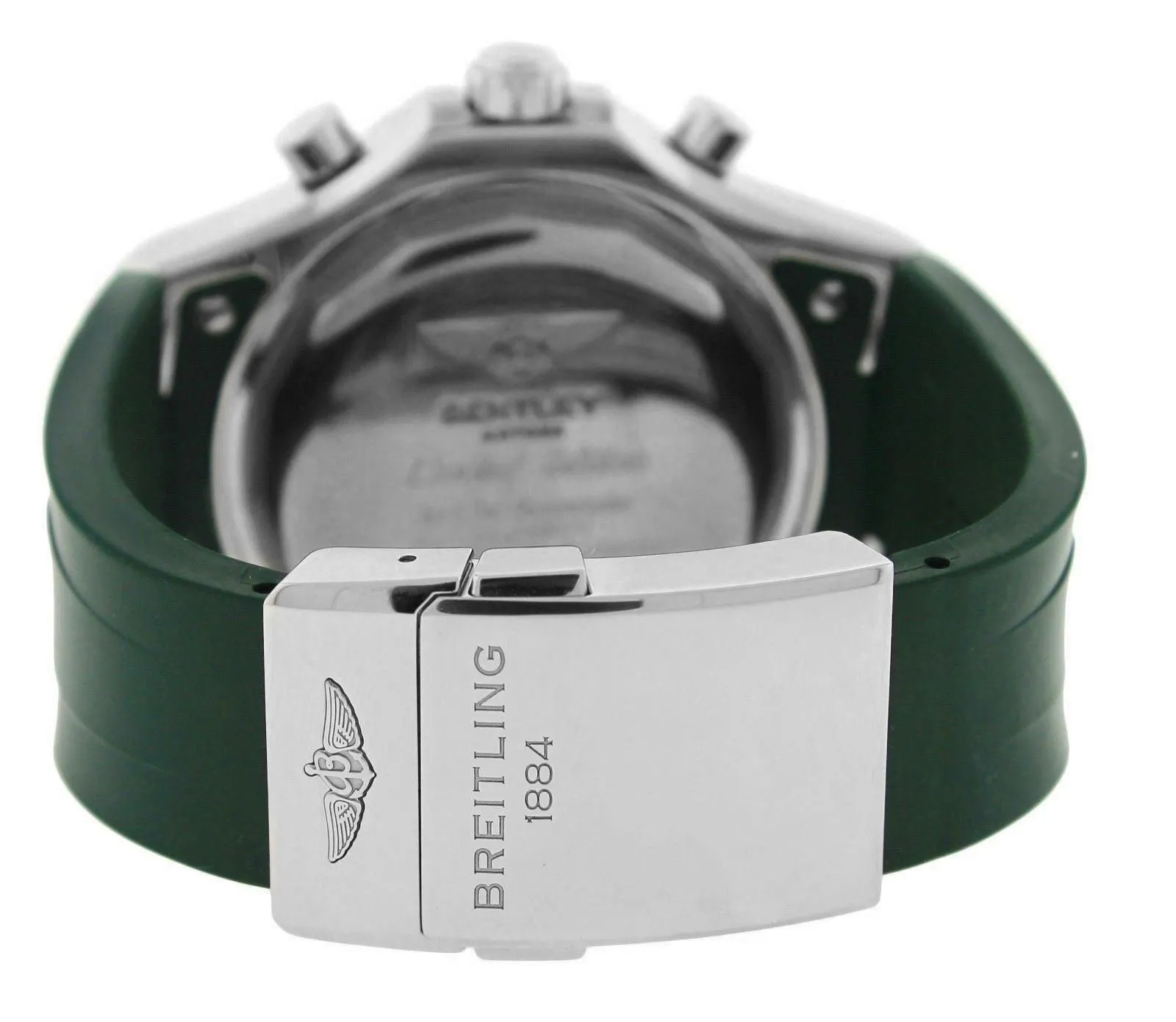 MINT Breitling Bentley GMT British Racing Green Black A47362 Chronograph Watch