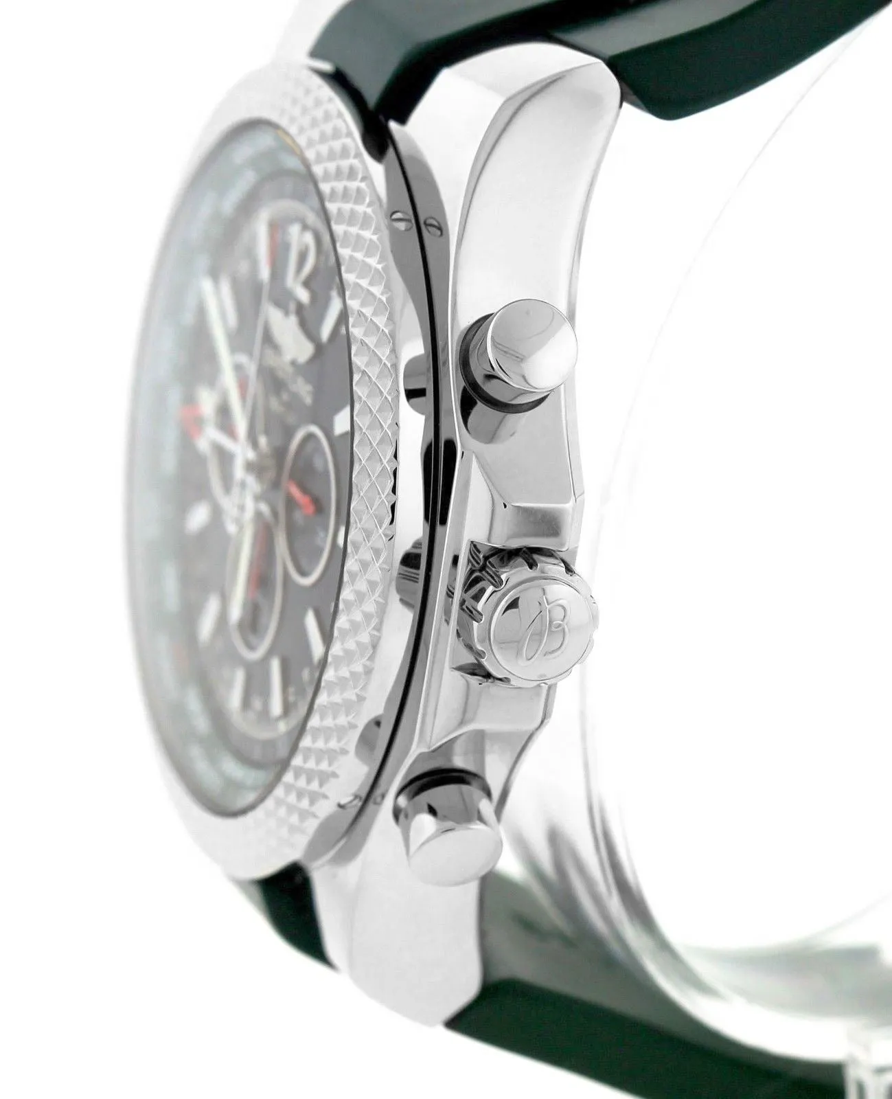 MINT Breitling Bentley GMT British Racing Green Black A47362 Chronograph Watch