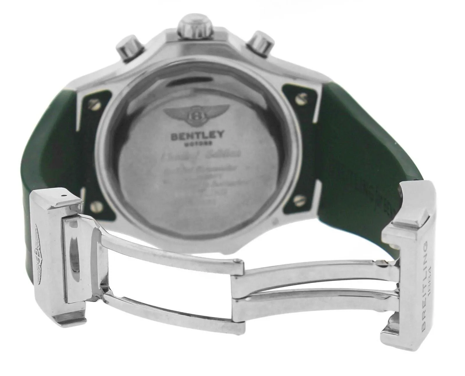 MINT Breitling Bentley GMT British Racing Green Black A47362 Chronograph Watch