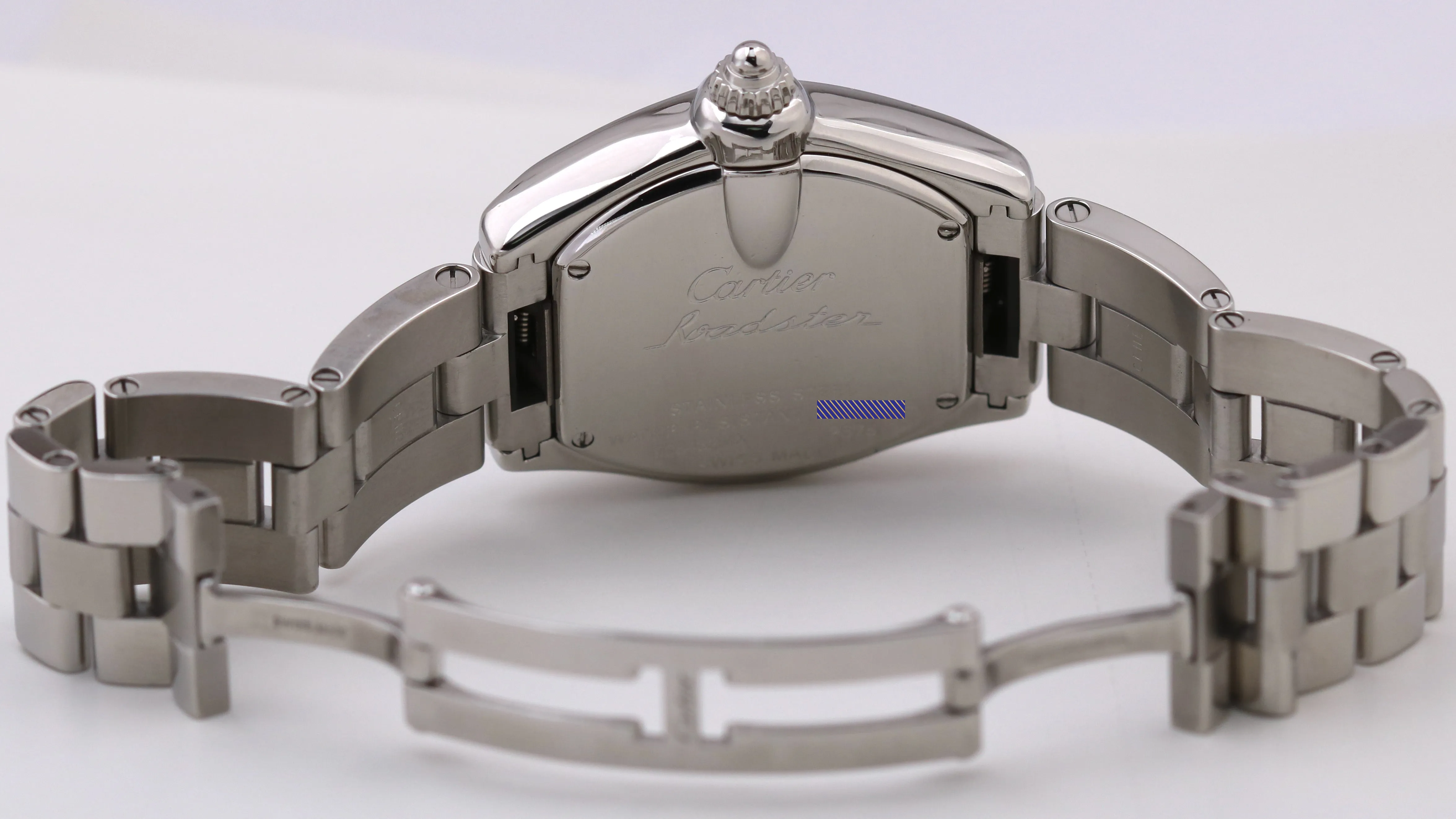 MINT Cartier Roadster SILVER Roman 31mm Quartz Stainless Steel 2675 W62016V3