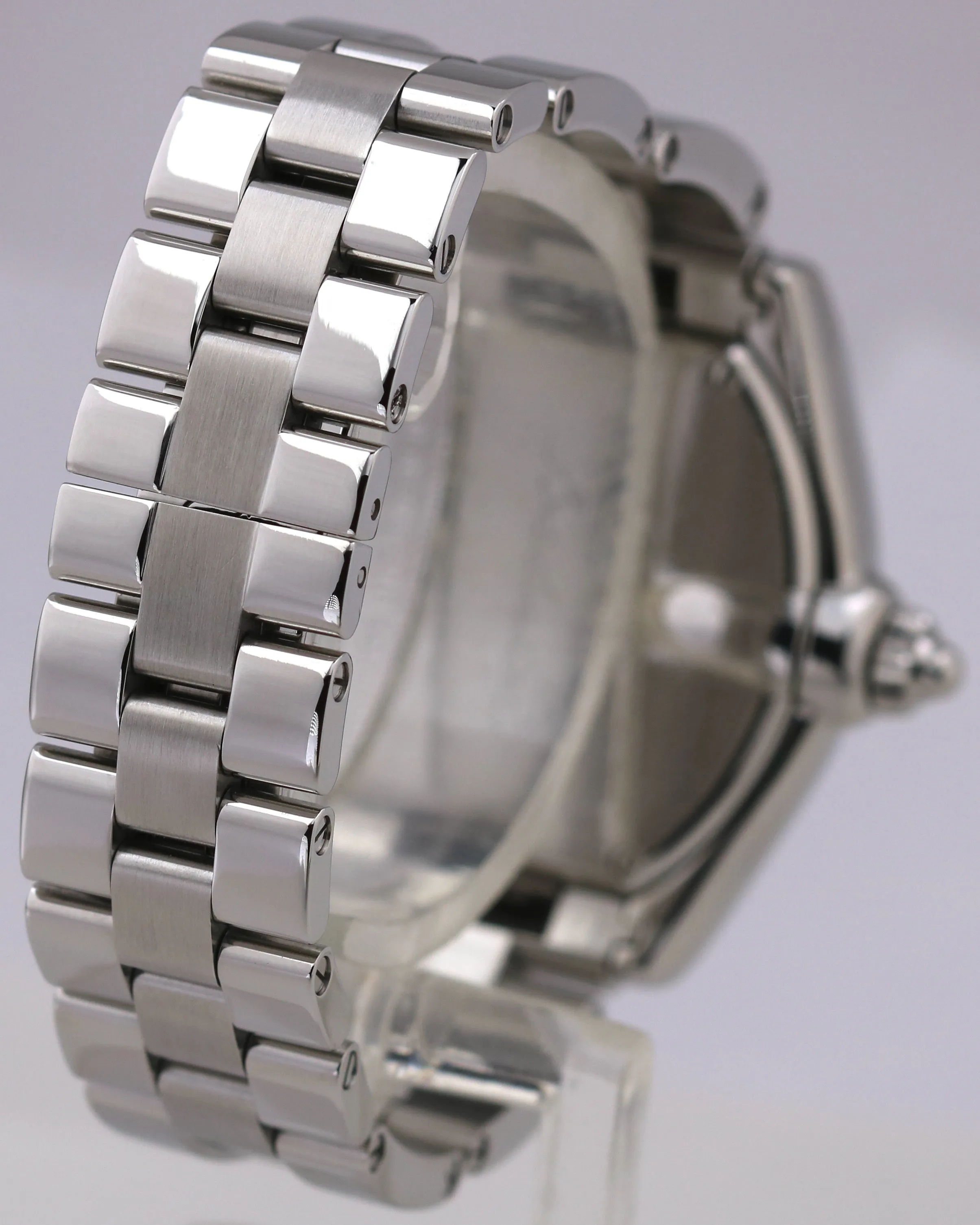 MINT Cartier Roadster SILVER Roman 31mm Quartz Stainless Steel 2675 W62016V3