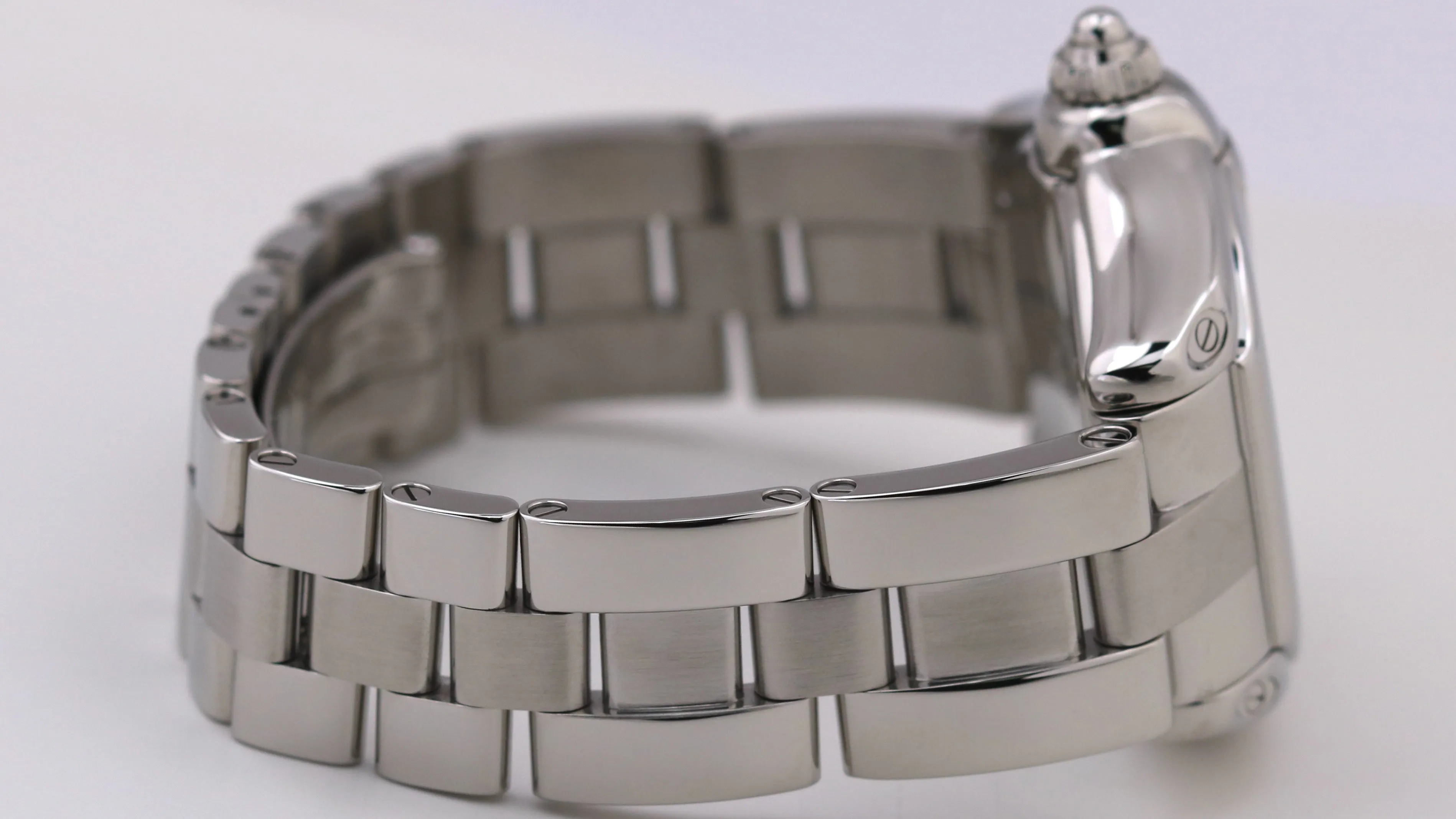 MINT Cartier Roadster SILVER Roman 31mm Quartz Stainless Steel 2675 W62016V3