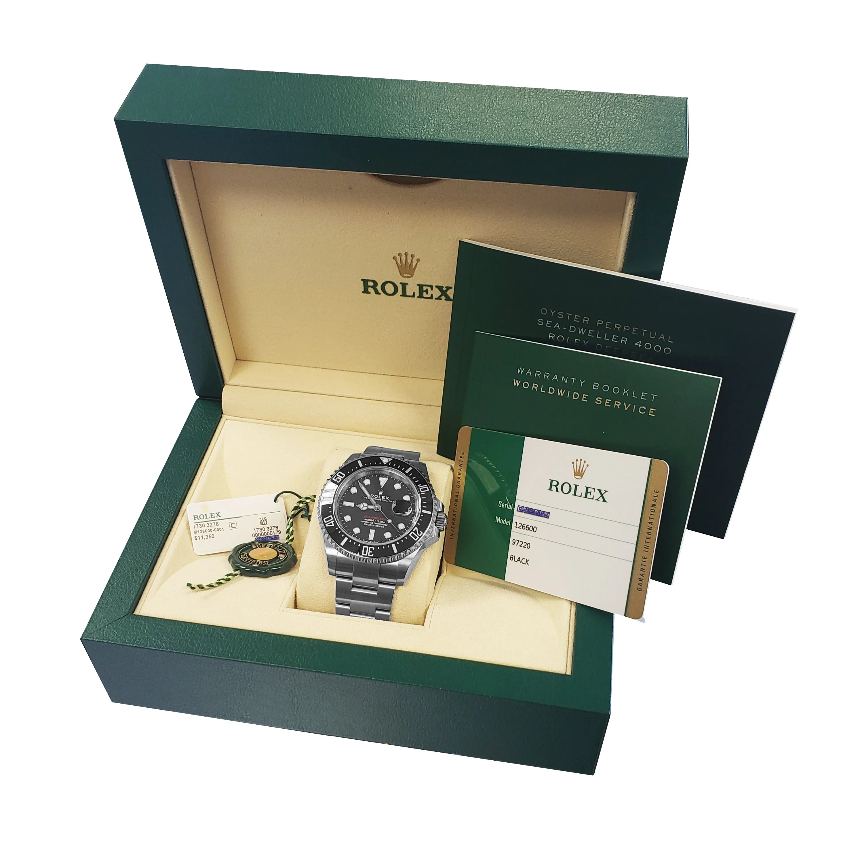 MINT FEBRUARY 2019 Mark II Rolex Red Sea-Dweller 43mm 50th Anniversary 126600