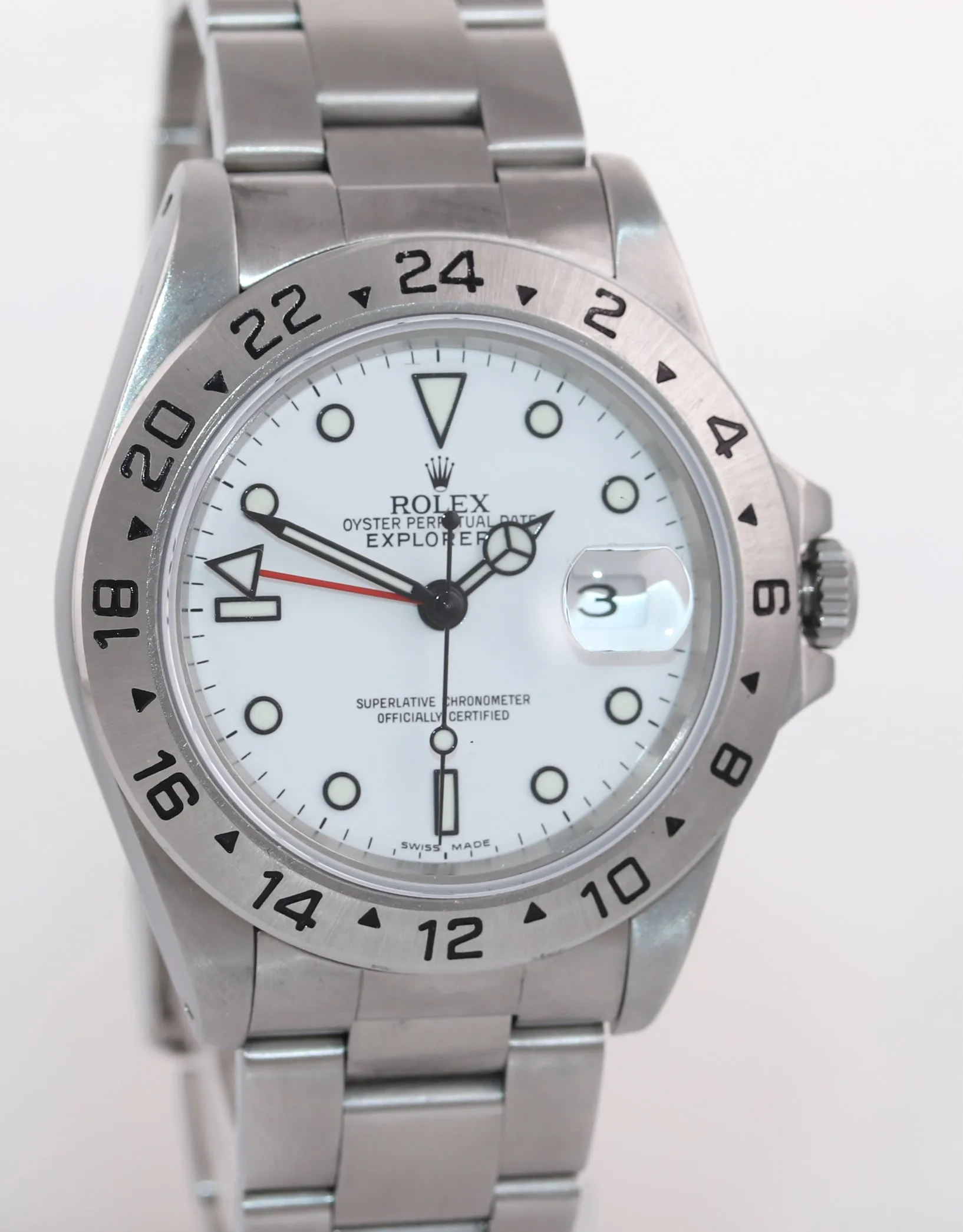 MINT Rolex Explorer II 16570 Polar White Dial 40mm Date GMT Oyster Watch Box