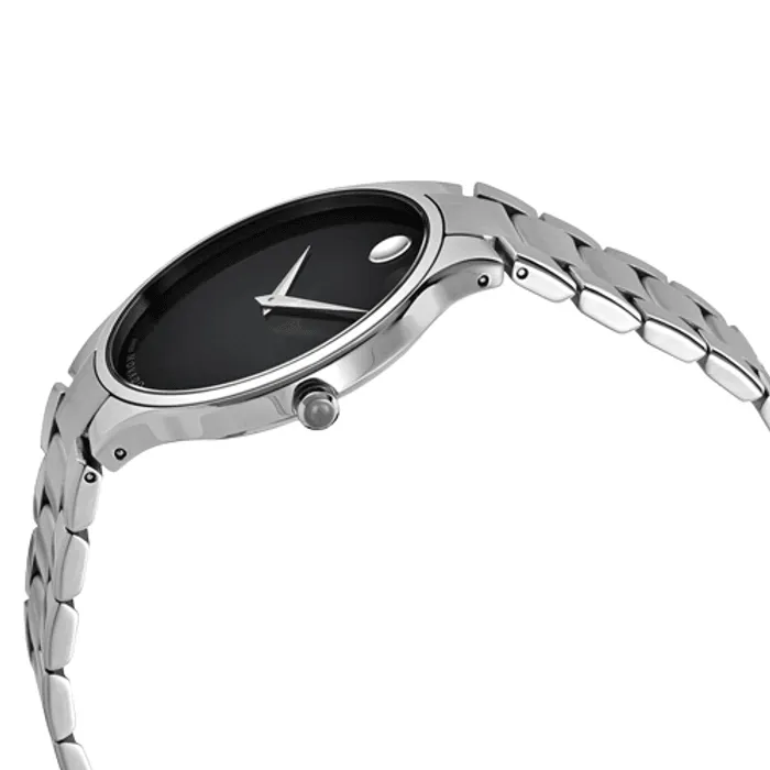 Movado Serio Quartz Black Dial Men's Watch 0607283