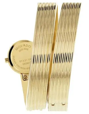 Movado Womens Museum Wrap - Gold-Tone - Museum Dial - Bangle Bracelet