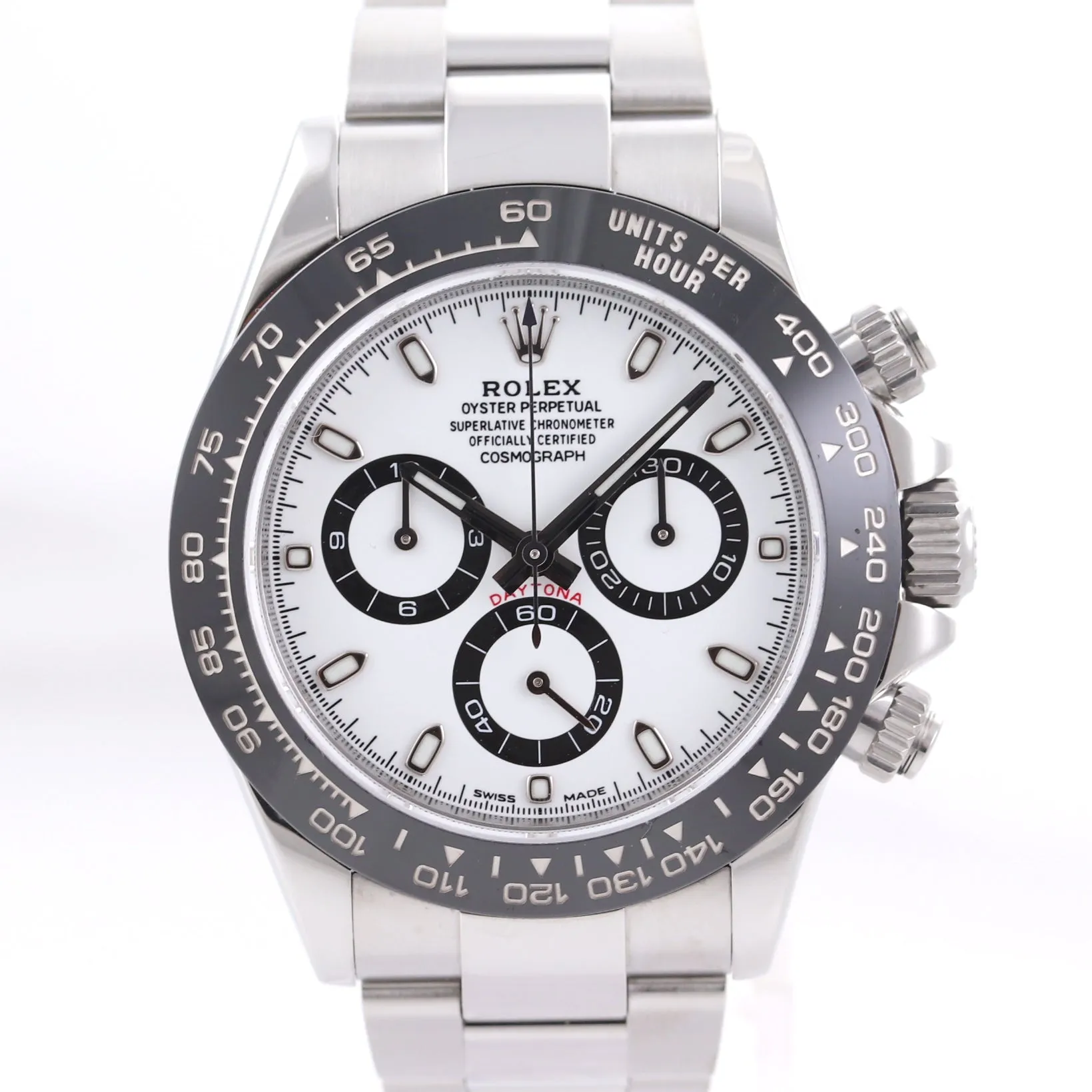 NEW 2019 PAPERS Rolex Daytona 116500LN White Ceramic Panda 40mm Steel Watch Box