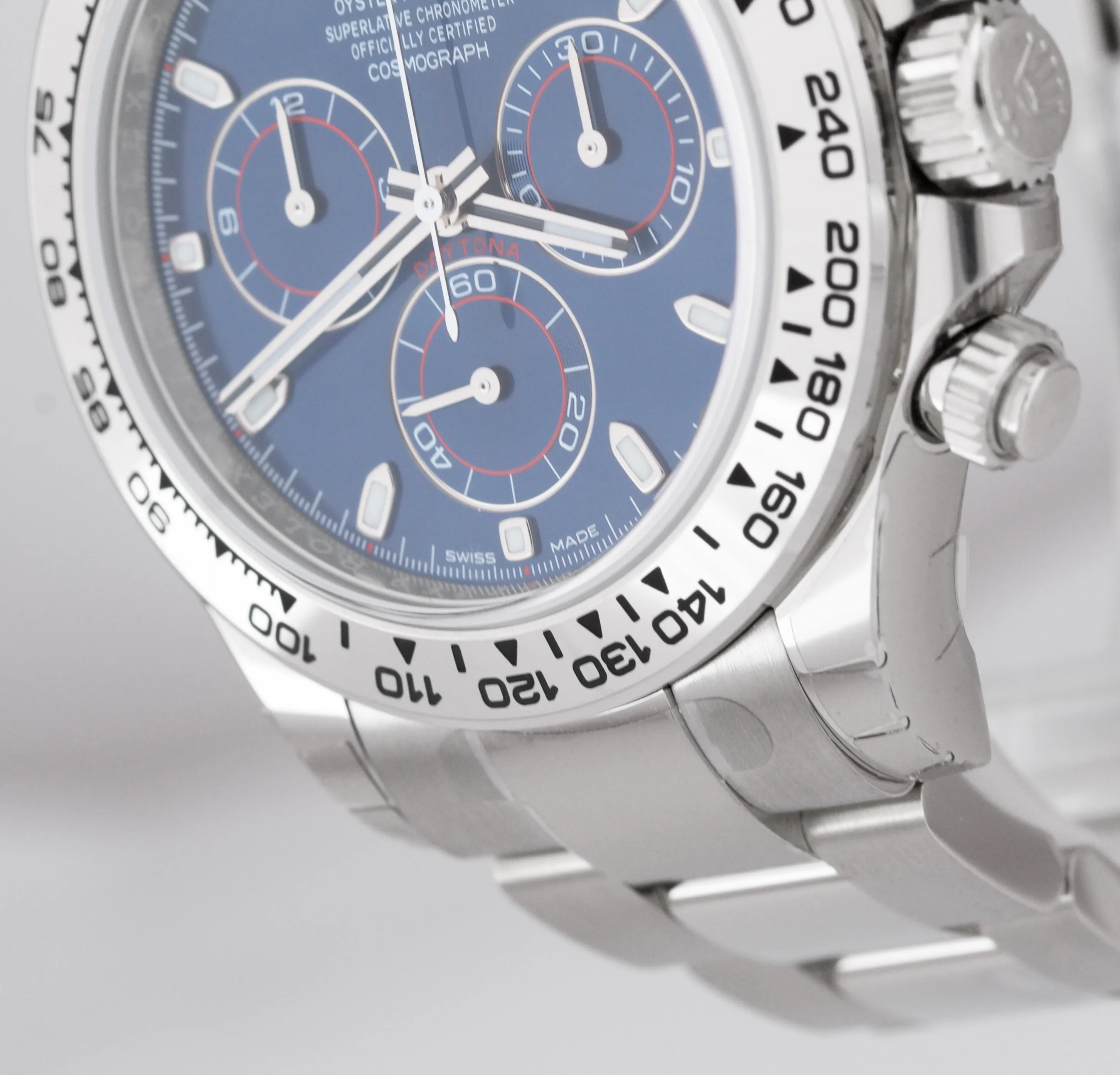 NEW 2020 STICKERED Rolex Daytona Cosmograph BLUE 18K White Gold Watch 116509 B P