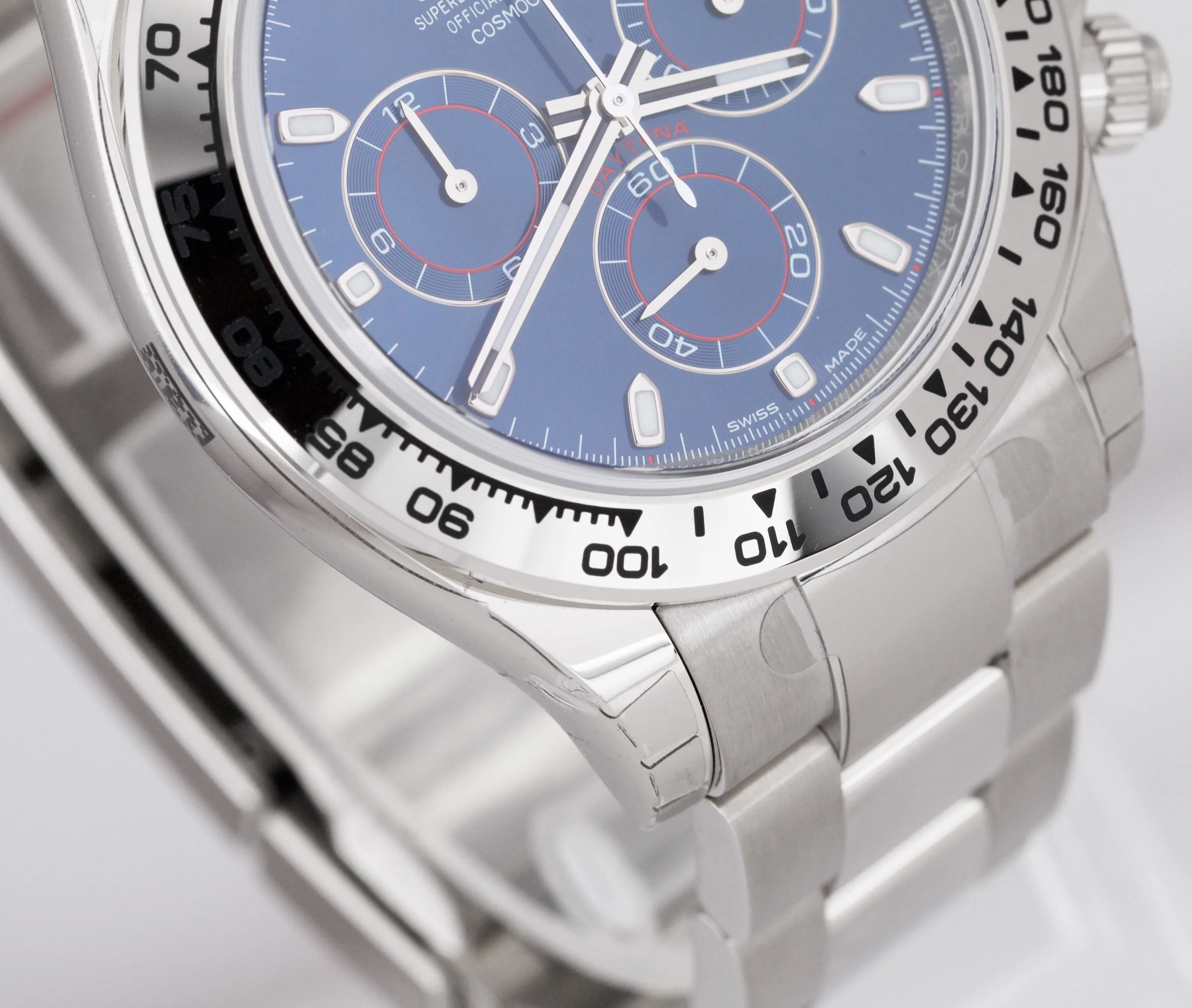 NEW 2020 STICKERED Rolex Daytona Cosmograph BLUE 18K White Gold Watch 116509 B P