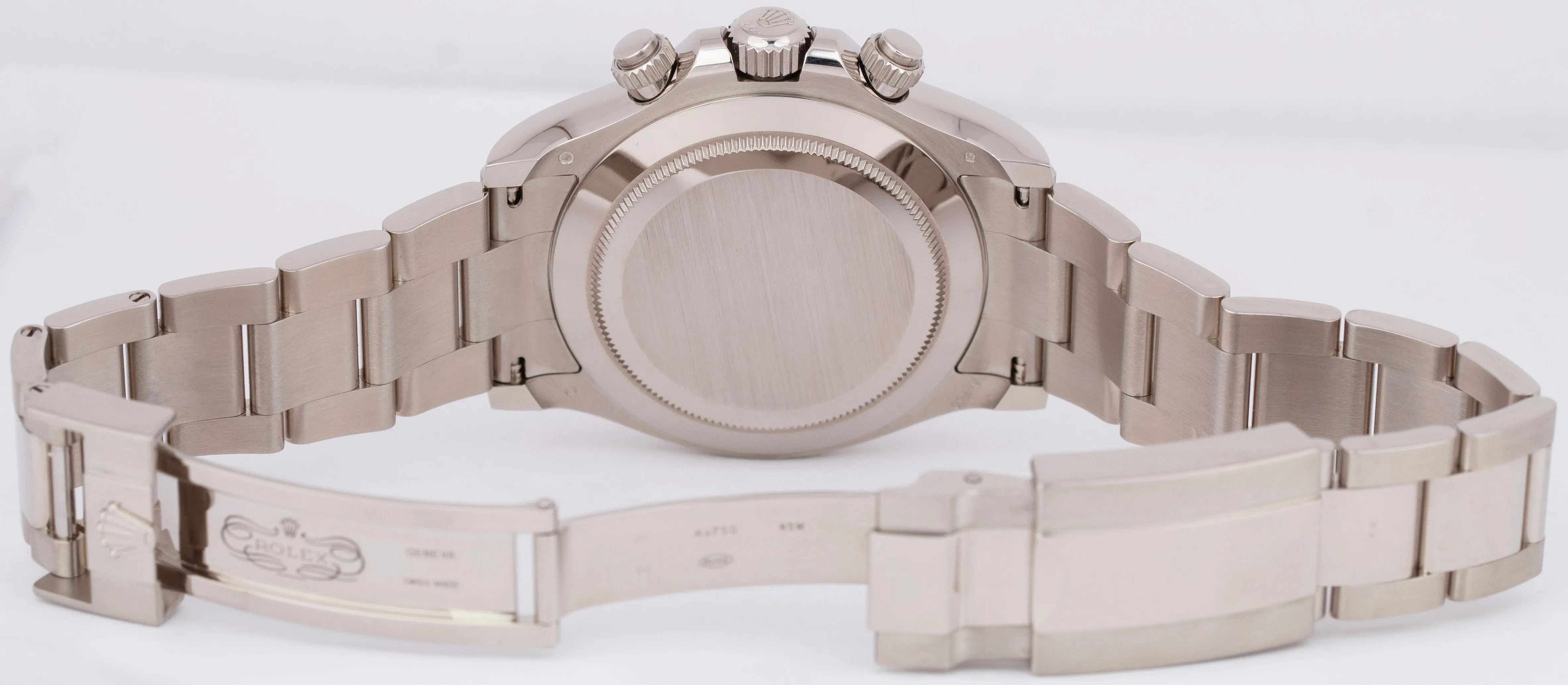 NEW 2023 Rolex Daytona Cosmograph Silver Black 18K White Gold Watch 116509 B P